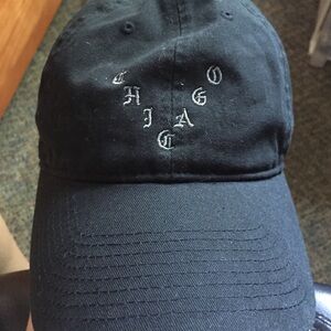 Yeezy Black Baseball Cap with White Embroidered Logo